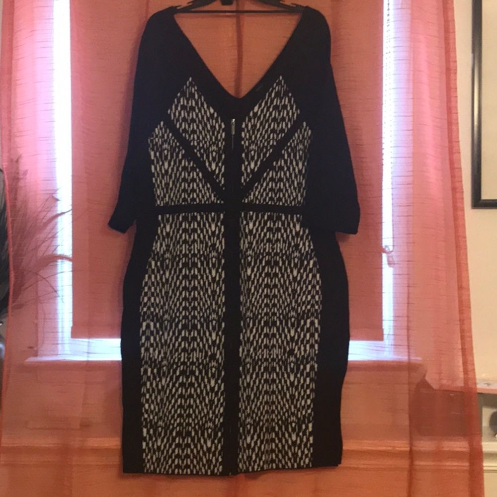 Lane Bryant zippered bodycon dress